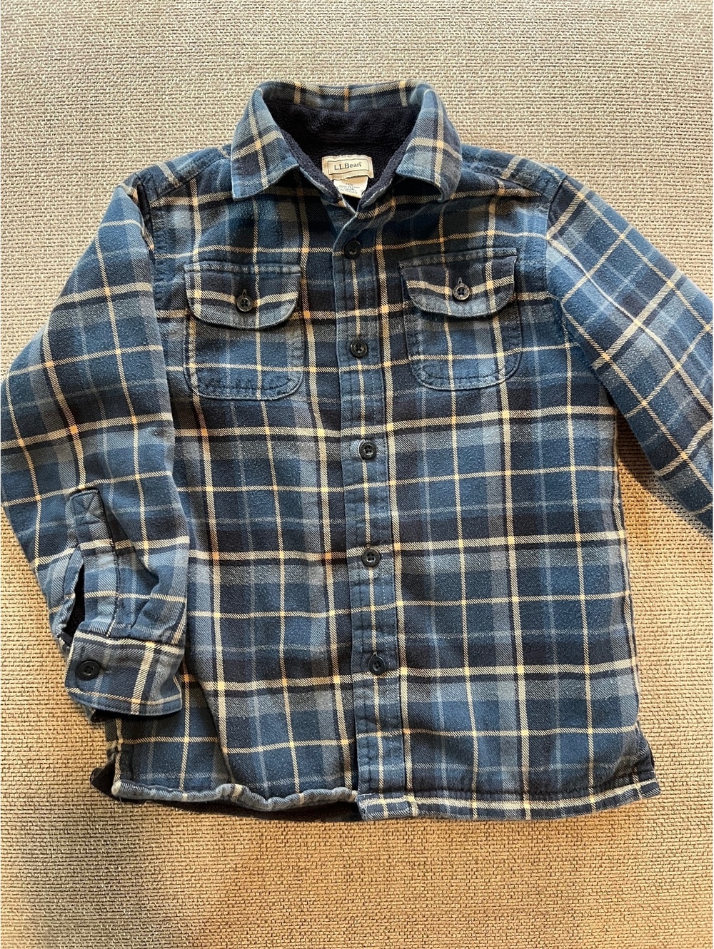 Vintage LL Bean Fleece Lined Flannel